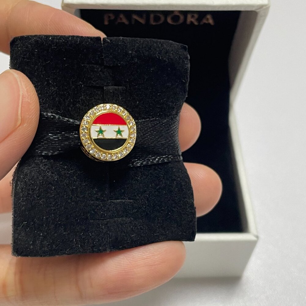 Pandora Syria Flag Exclusive Bead Charm